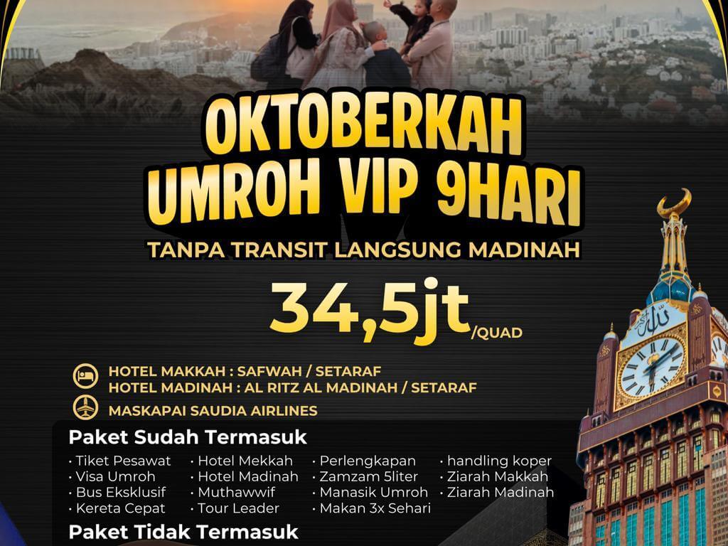 Oktoberkah Umroh VIP 9 Hari